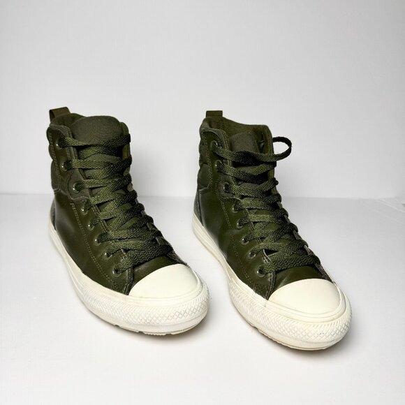 Converse All Star Berkshire Boots Cargo Khaki Egret US Sz Men's 8 / Women's 10 - Picture 2 of 14